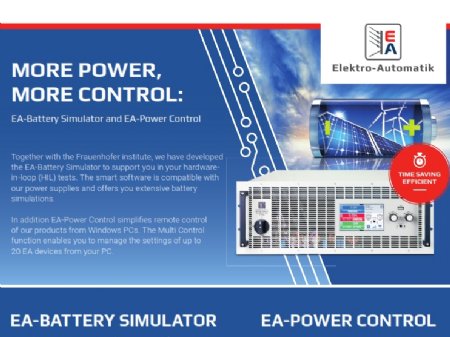 Elektro-Automatik <br> DC Power, DC Loads <br> & Battery Test Systems