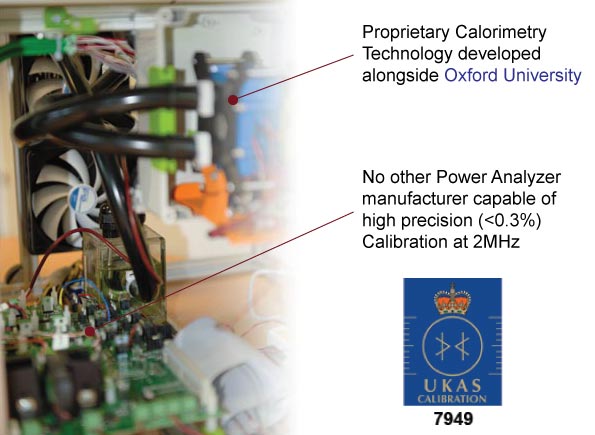 calorimeter chamber for high frequency power analyzer calibration